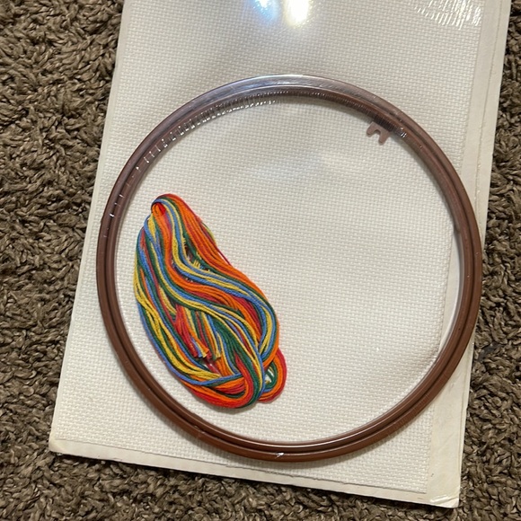 “Have a Happy Day” 7inch Counted Cross Stitch Hoop - Picture 4 of 4